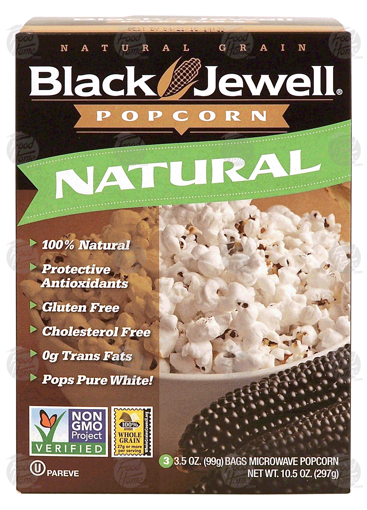 Black Jewell&nbsp;&nbsp;100% natural flavor premium microwave popcorn, 3-pack Full-Size Picture